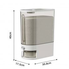Automatic Rice Dispenser with Measuring Cup – Large Capacity Grain Storage Container for Kitchen, Dry Food Organizer